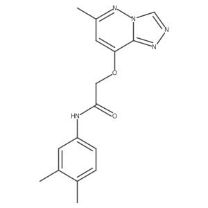 N-(3,4-dimethylphenyl)-2-((6-methyl-[1,2,4]triazolo[4,3-b]pyridazin-8-yl)oxy)acetamide Structure