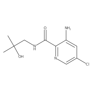 3-amino-5-chloro-N-(2-hydroxy-2-methylpropyl)picolinamide Structure
