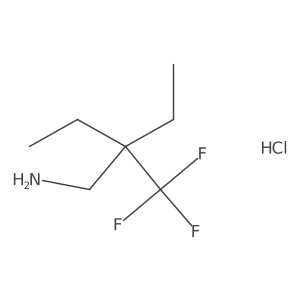 3-(Aminomethyl)-3-(trifluoromethyl)pentane hydrochloride Structure