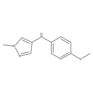 1-Methyl-N-[4-(methylsulfanyl)phenyl]-1H-pyrazol-4-amine结构式
