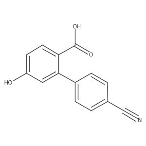2-(4-Cyanophenyl)-4-hydroxybenzoic acid结构式