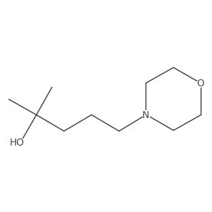 2-Methyl-5-(morpholin-4-yl)pentan-2-ol结构式