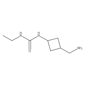 1-[3-(Aminomethyl)cyclobutyl]-3-ethylurea Structure