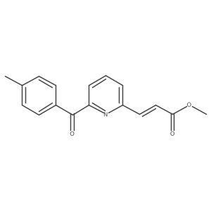 (E)-Methyl 3-(6-(4-methylbenzoyl)pyridin-2-yl)acrylate Structure