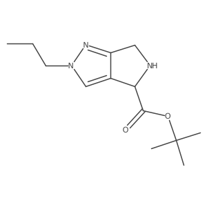 tert-butyl 2-propyl-2H,4H,5H,6H-pyrrolo[3,4-c]pyrazole-4-carboxylate Structure