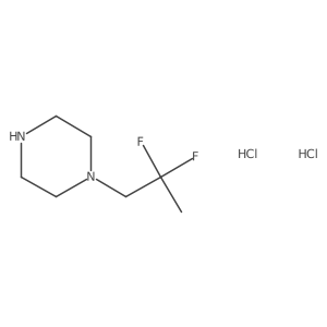 1-(2,2-Difluoropropyl)piperazine dihydrochloride结构式