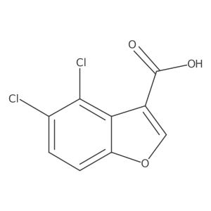 4,5-Dichloro-1-benzofuran-3-carboxylic acid结构式