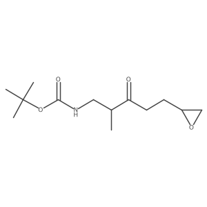 tert-butyl N-[2-methyl-5-(oxiran-2-yl)-3-oxopentyl]carbamate Structure