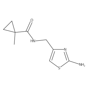 N-[(2-amino-1,3-thiazol-4-yl)methyl]-1-methylcyclopropane-1-carboxamide Structure