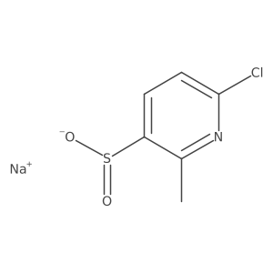 Sodium 6-chloro-2-methylpyridine-3-sulfinate结构式