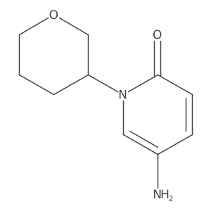 5-Amino-1-(oxan-3-yl)-1,2-dihydropyridin-2-one结构式