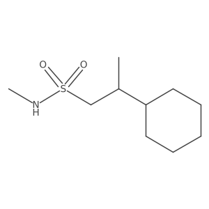 2-cyclohexyl-N-methylpropane-1-sulfonamide Structure