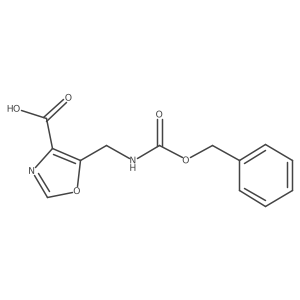 5-({[(Benzyloxy)carbonyl]amino}methyl)-1,3-oxazole-4-carboxylic acid Structure