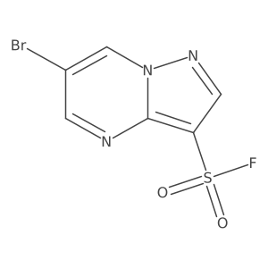 6-Bromopyrazolo[1,5-a]pyrimidine-3-sulfonyl fluoride结构式
