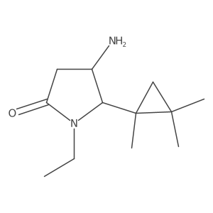4-Amino-1-ethyl-5-(1,2,2-trimethylcyclopropyl)pyrrolidin-2-one Structure