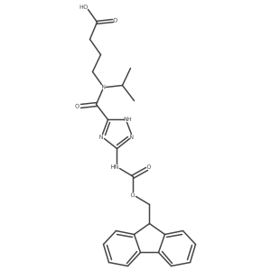 4-{1-[5-({[(9H-fluoren-9-yl)methoxy]carbonyl}amino)-1H-1,2,4-triazol-3-yl]-N-(propan-2-yl)formamido}butanoic acid Structure
