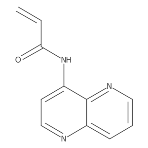 N-(1,5-naphthyridin-4-yl)prop-2-enamide结构式