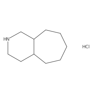 Decahydro-1H-cyclohepta[c]pyridine hydrochloride结构式