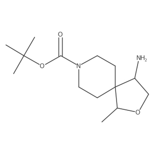 tert-Butyl (4S)-4-amino-1-methyl-2-oxa-8-azaspiro[4.5]decane-8-carboxylate Structure