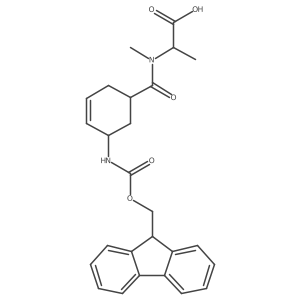(2S)-2-{1-[(1RS,5SR)-5-({[(9H-fluoren-9-yl)methoxy]carbonyl}amino)cyclohex-3-en-1-yl]-N-methylformamido}propanoic acid Structure