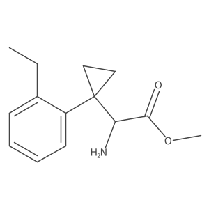 Methyl 2-amino-2-[1-(2-ethylphenyl)cyclopropyl]acetate Structure