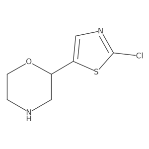 2-(2-Chloro-1,3-thiazol-5-yl)morpholine结构式