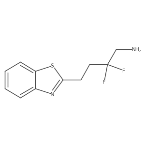 4-(1,3-Benzothiazol-2-yl)-2,2-difluorobutan-1-amine结构式