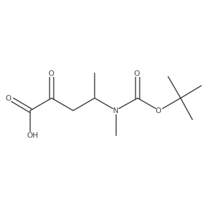 4-{[(Tert-butoxy)carbonyl](methyl)amino}-2-oxopentanoic acid Structure