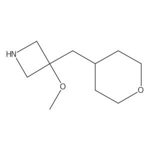 3-Methoxy-3-[(oxan-4-yl)methyl]azetidine Structure