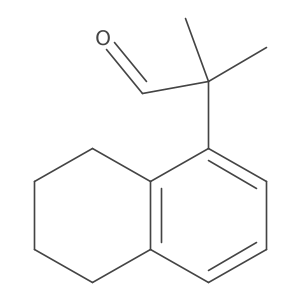 2-Methyl-2-(5,6,7,8-tetrahydronaphthalen-1-yl)propanal结构式