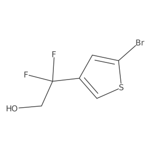 2-(5-Bromothiophen-3-yl)-2,2-difluoroethan-1-ol Structure