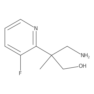 3-Amino-2-(3-fluoropyridin-2-yl)-2-methylpropan-1-ol Structure
