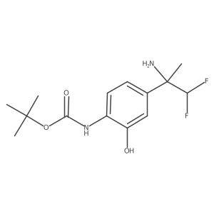 tert-butyl N-[4-(2-amino-1,1-difluoropropan-2-yl)-2-hydroxyphenyl]carbamate结构式