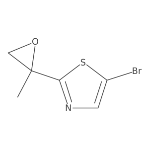 5-Bromo-2-(2-methyloxiran-2-yl)-1,3-thiazole结构式