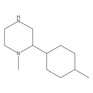 1-Methyl-2-(4-methylcyclohexyl)piperazine Structure