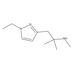 [1-(1-ethyl-1H-pyrazol-3-yl)-2-methylpropan-2-yl](methyl)amine Structure