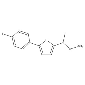 O-{1-[5-(4-fluorophenyl)furan-2-yl]ethyl}hydroxylamine Structure