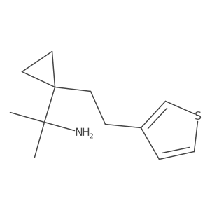 2-{1-[2-(Thiophen-3-yl)ethyl]cyclopropyl}propan-2-amine Structure