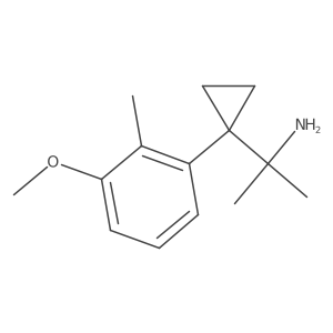 2-[1-(3-Methoxy-2-methylphenyl)cyclopropyl]propan-2-amine结构式