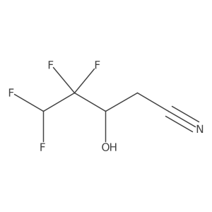 4,4,5,5-Tetrafluoro-3-hydroxypentanenitrile Structure