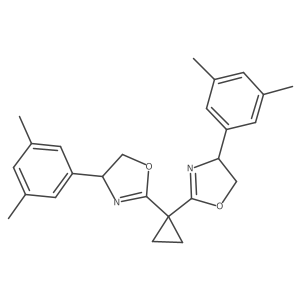 (4S,4'S)-2,2'-(Cyclopropane-1,1-diyl)bis(4-(3,5-dimethylphenyl)-4,5-dihydrooxazole) Structure