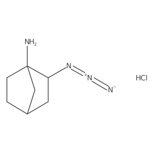 2-Azidobicyclo[2.2.1]heptan-1-amine;hydrochloride结构式