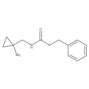 Phenylmethyl N-[(1-aminocyclopropyl)methyl]carbamate Structure
