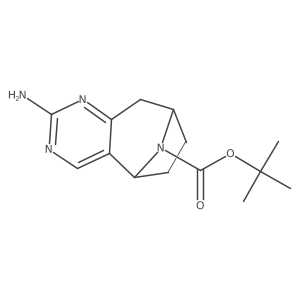 Tert-butyl 5-amino-4,6,12-triazatricyclo[7.2.1.02,7]dodeca-2,4,6-triene-12-carboxylate结构式