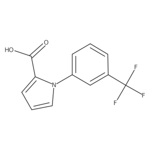 1-[3-(trifluoromethyl)phenyl]-1H-pyrrole-2-carboxylic acid结构式