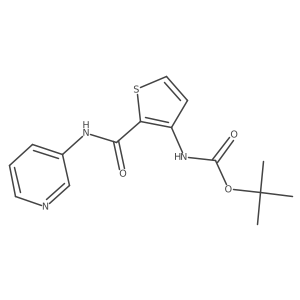 Tert-butyl (2-(pyridin-3-ylcarbamoyl)thiophen-3-yl)carbamate Structure