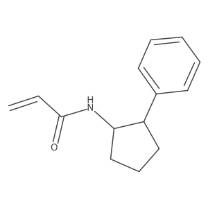 N-[(1S,2S)-2-phenylcyclopentyl]prop-2-enamide结构式