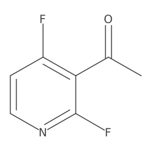 CC(=O)c1c(F)ccnc1F Structure