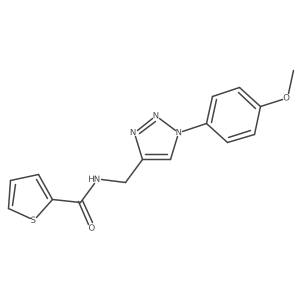 N-[[1-(4-Methoxyphenyl)triazol-4-yl]methyl]thiophene-2-carboxamide Structure