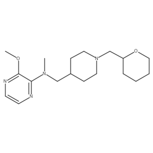 3-methoxy-N-methyl-N-({1-[(oxan-2-yl)methyl]piperidin-4-yl}methyl)pyrazin-2-amine Structure